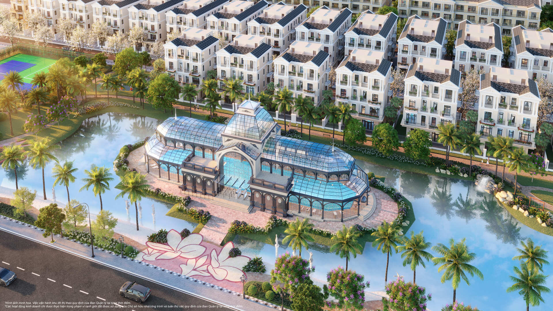 Nội khu Vinhomes Ocean Park với thiết kế đẳng cấp, sang trọng